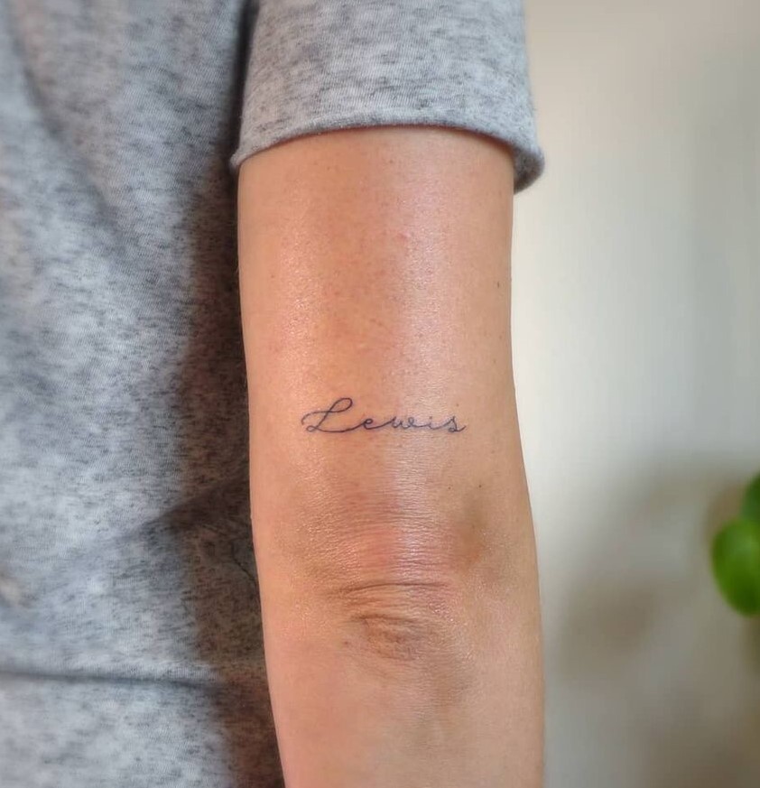 Simple Name Tattoo